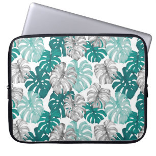 Monstera Duo Tone: Minimal Tropics Laptop Sleeve