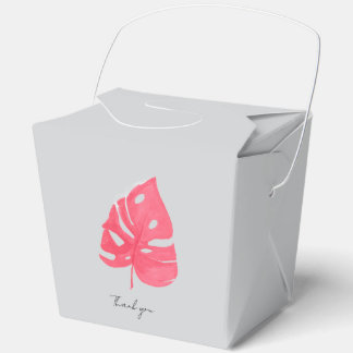 Monstera favour box