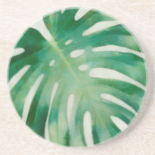 Monstera leaf coaster