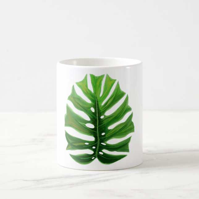 Monstera Leaf  Coffee Mug (Center)