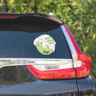 Monstera Leaf Name Car Custom Decal