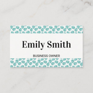 Monstera Leaf Pattern Business Card