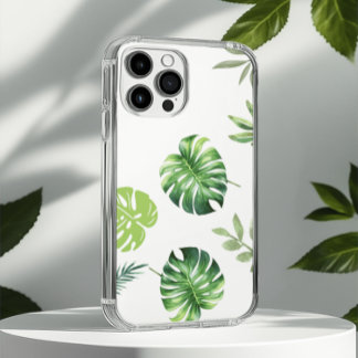 Monstera Leaf Phone Case –Tropical Green Botanical