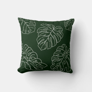 Monstera Leaf Plant Lover Home Decor Gift  Cushion