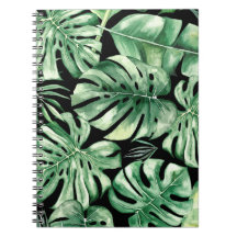 Monstera Leaf Spiral Photo  Notebook