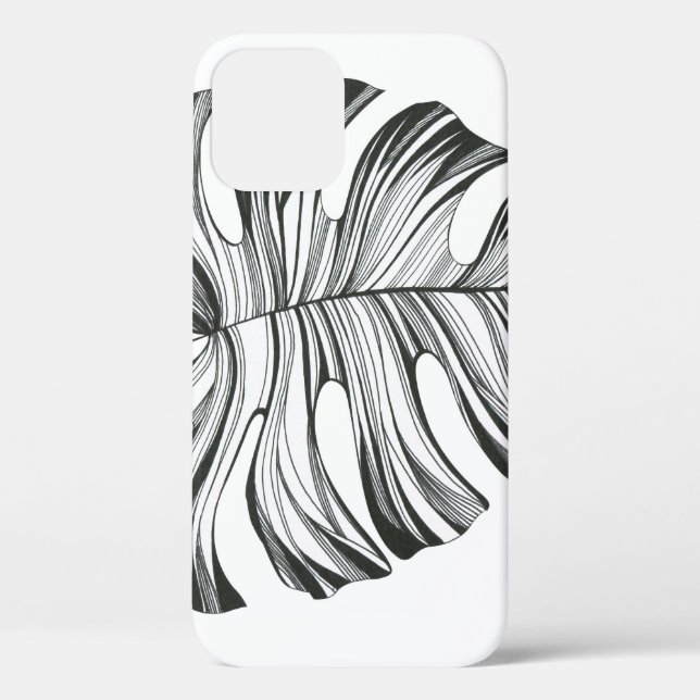 Monstera Leaf: Tropical Natural Element. Case-Mate iPhone Case (Back)