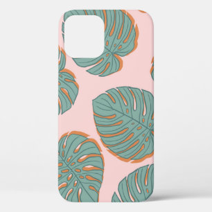 Monstera Leaf: Tropical Vintage Pattern iPhone 12 Case