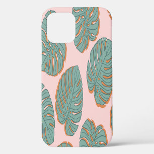 Monstera Leaf: Tropical Vintage Pattern iPhone 12 Case