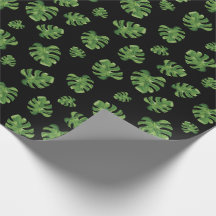 Monstera Leaf Wrapping Paper 30 in x 6 ft