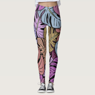 Monstera Leaves #7 Leggings