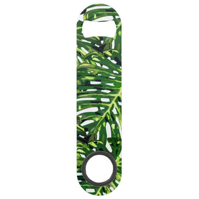 Monstera Leaves Bar Key (Front)