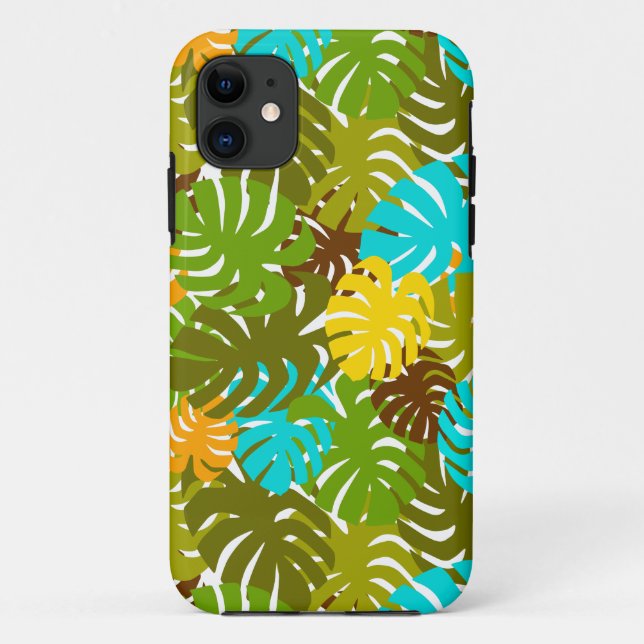 Monstera Leaves Case-Mate iPhone Case (Back)