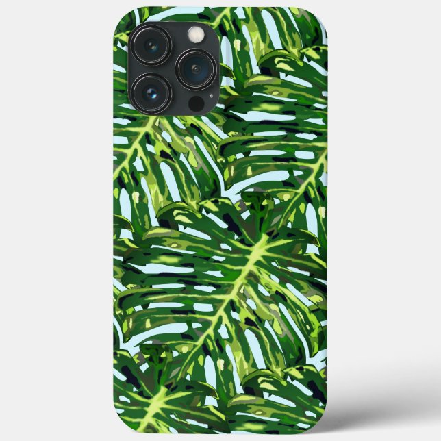 Monstera Leaves Greenery Case-Mate iPhone Case (Back)