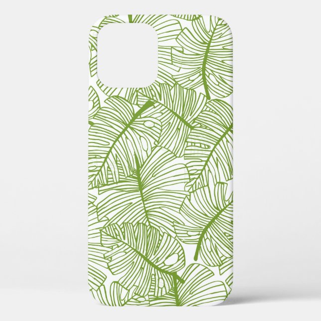 Monstera leaves, seamless floral design. Case-Mate iPhone case (Back)