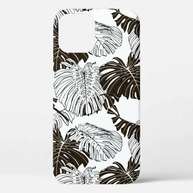 Monstera leaves seamless pattern Case-Mate iPhone case (Back)