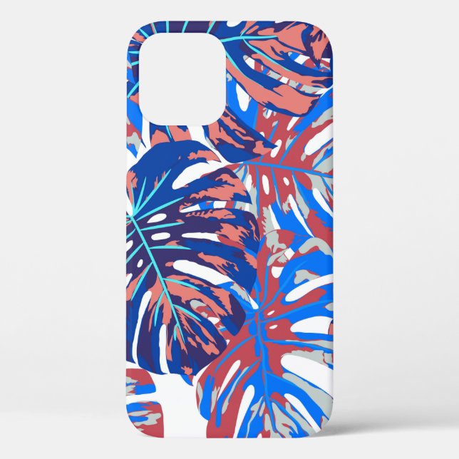 Monstera leaves seamless pattern Case-Mate iPhone case (Back)