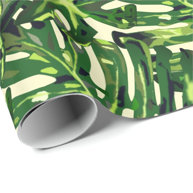 Monstera Leaves Wrapping Paper (Roll Corner)