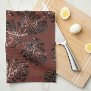 Monstera Leo Animal Print Glam 7 Tea Towel