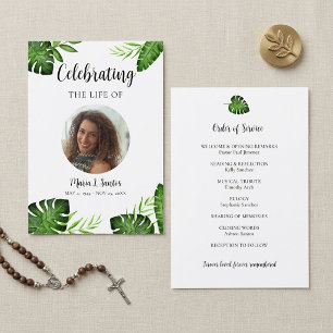 Monstera Memorial Order of Service Celebration Program