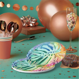 Monstera Paper Plate
