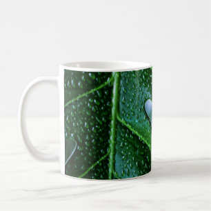 Monstera plant leaf green coffee mug