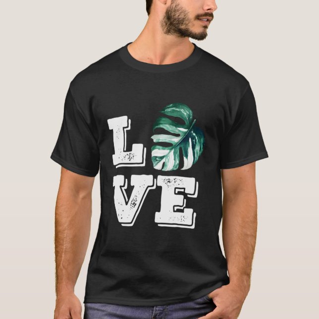 Monstera Plant Love 'S Botanical House Plant T-Shirt (Front)