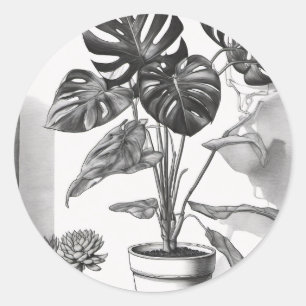 Monstera Succulent Indoor Garden Plant Mum Sticker