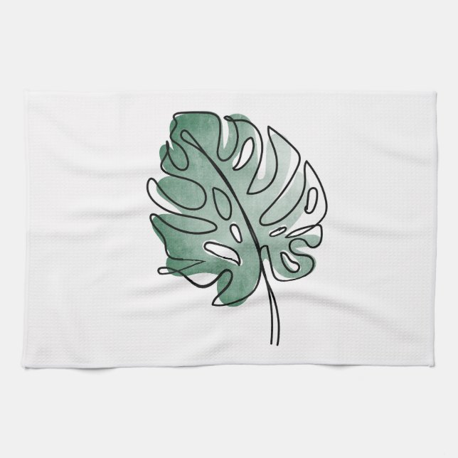 Monstera Tea Towel (Horizontal)