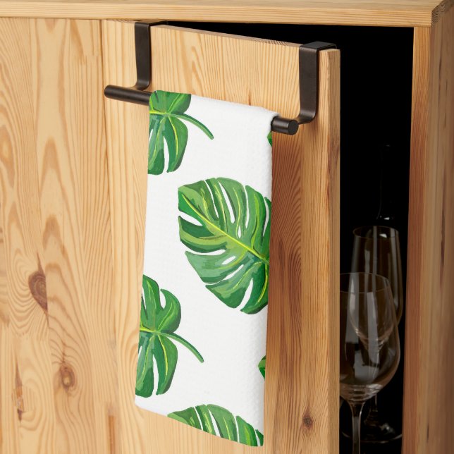 Monstera Tea Towel (Thirds Fold)