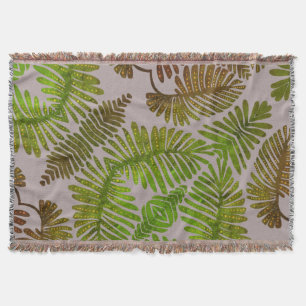 Monstera Throw Blanket