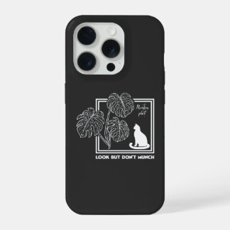 Monstera Toxic To Cats Safety Awareness Art iPhone 15 Pro Case