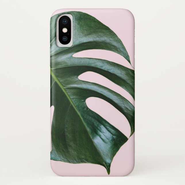 Monstera Tropical Leaf Case-Mate iPhone Case (Back)