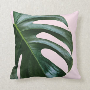 Monstera Tropical Leaf Cushion