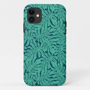 Monstera Tropical Leaf Pattern iPhone 11 Case