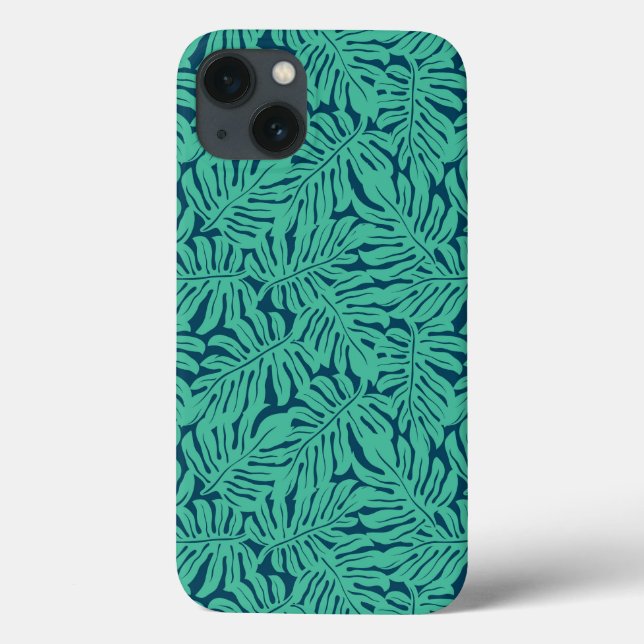 Monstera Tropical Leaf Pattern Case-Mate iPhone Case (Back)