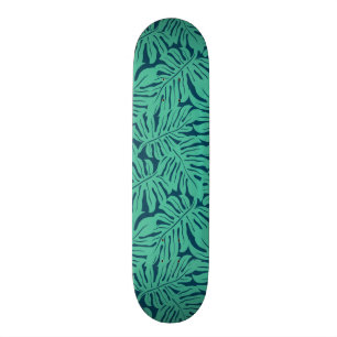 Monstera Tropical Leaf Pattern Skateboard
