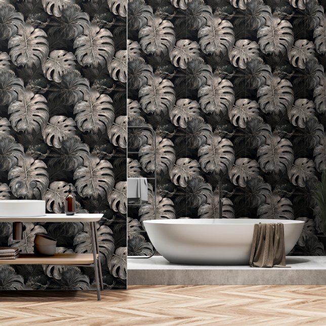 Monstera Wallpaper (Bathroom)