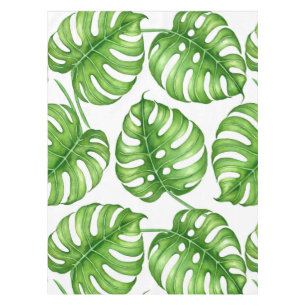 Monstera watercolor pattern tablecloth