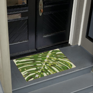 Monstera Welcome Doormat Leaves