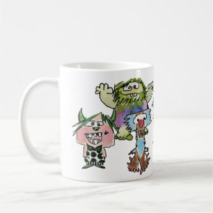 Monstereo Seven Cartoon Monstars Coffee Mug