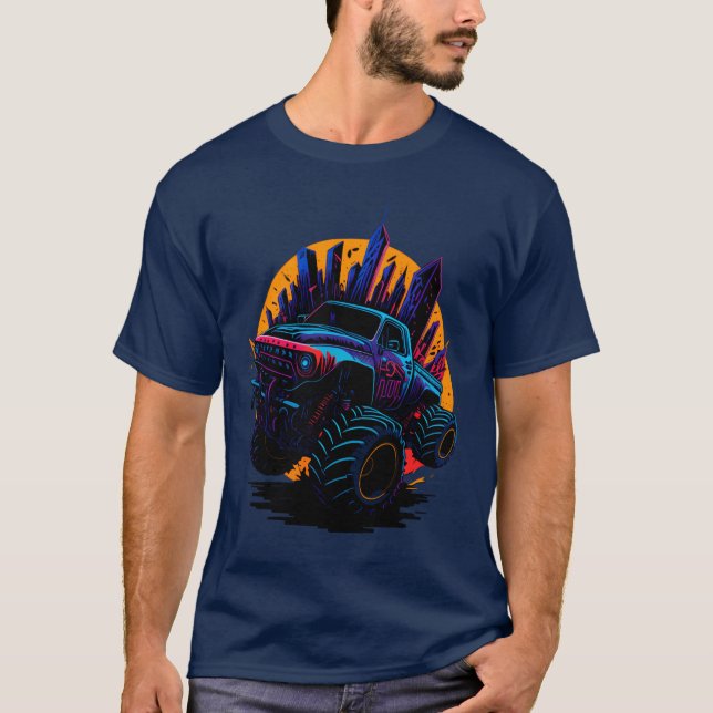 Monsterruck Vehicle Car friend T-Shirt (Front)