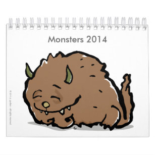 monsters 2014 (customisable) calendar