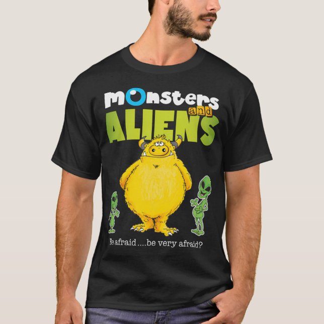 Monsters  Aliens V3 T-Shirt (Front)