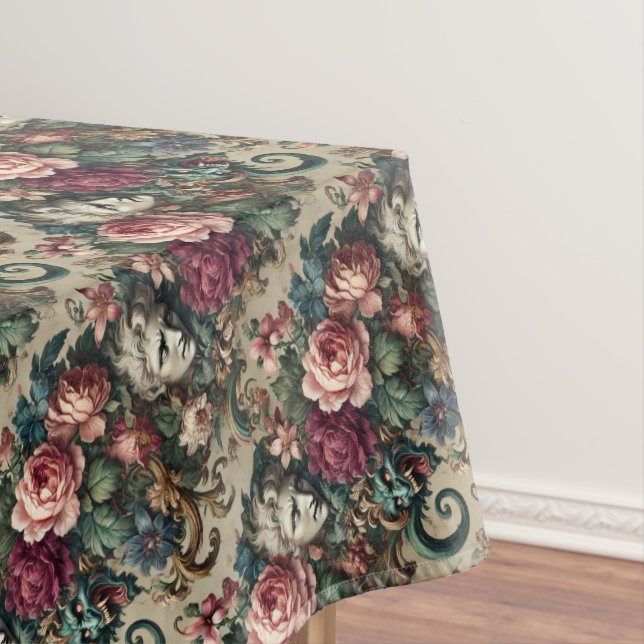 Monsters Amongst Men – Gothic Medium Pattern Tablecloth (In Situ)
