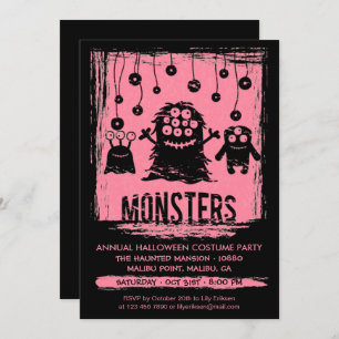 Monsters Annual Halloween Costume Party Invitation