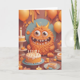 Monster's Birthday Bash Card