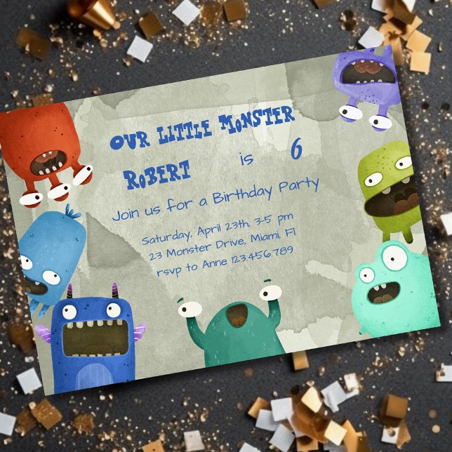 Monsters Birthday Party Invitation (Creator Uploaded)