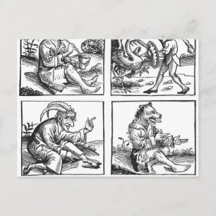 Monsters born from the Deluge Postcard