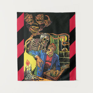 monsters creatures ghouls horror comics art tapestry
