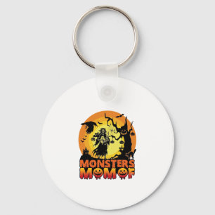Monsters Mum Halloween Monster Ghost Skeleton Spoo Key Ring